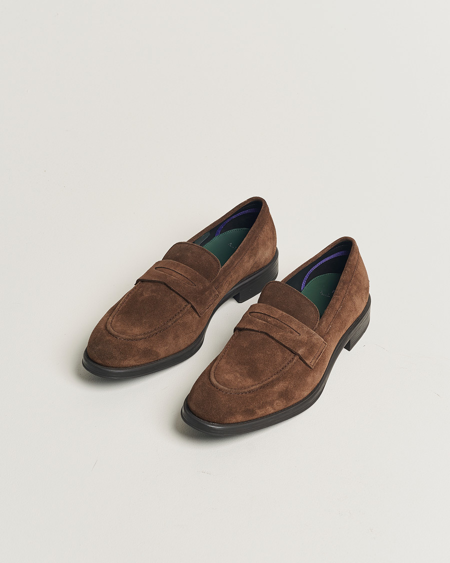 Homme | Paul Smith Pierce Suede Loafer Dark Brown UK8 - EU42 | Pre-owned | Paul Smith Pierce Suede Loafer Dark Brown UK8 - EU42
