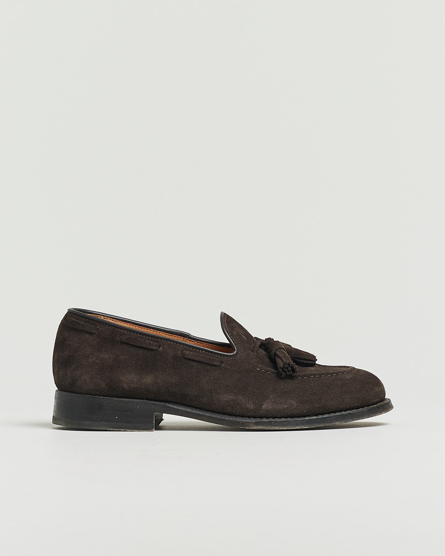 Homme | Myrqvist Mölle Tassel Loafer Dark Brown Suede UK6 - EU40 | Pre-owned | Myrqvist Mölle Tassel Loafer Dark Brown Suede UK6 - EU40