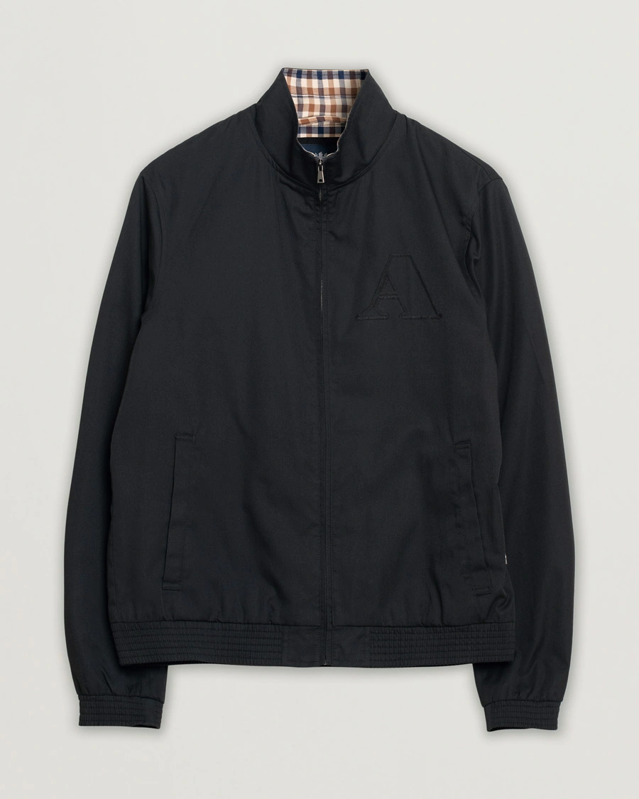 Heren | Jassen | Pre-owned | Aquascutum Harrington Jacket Black S