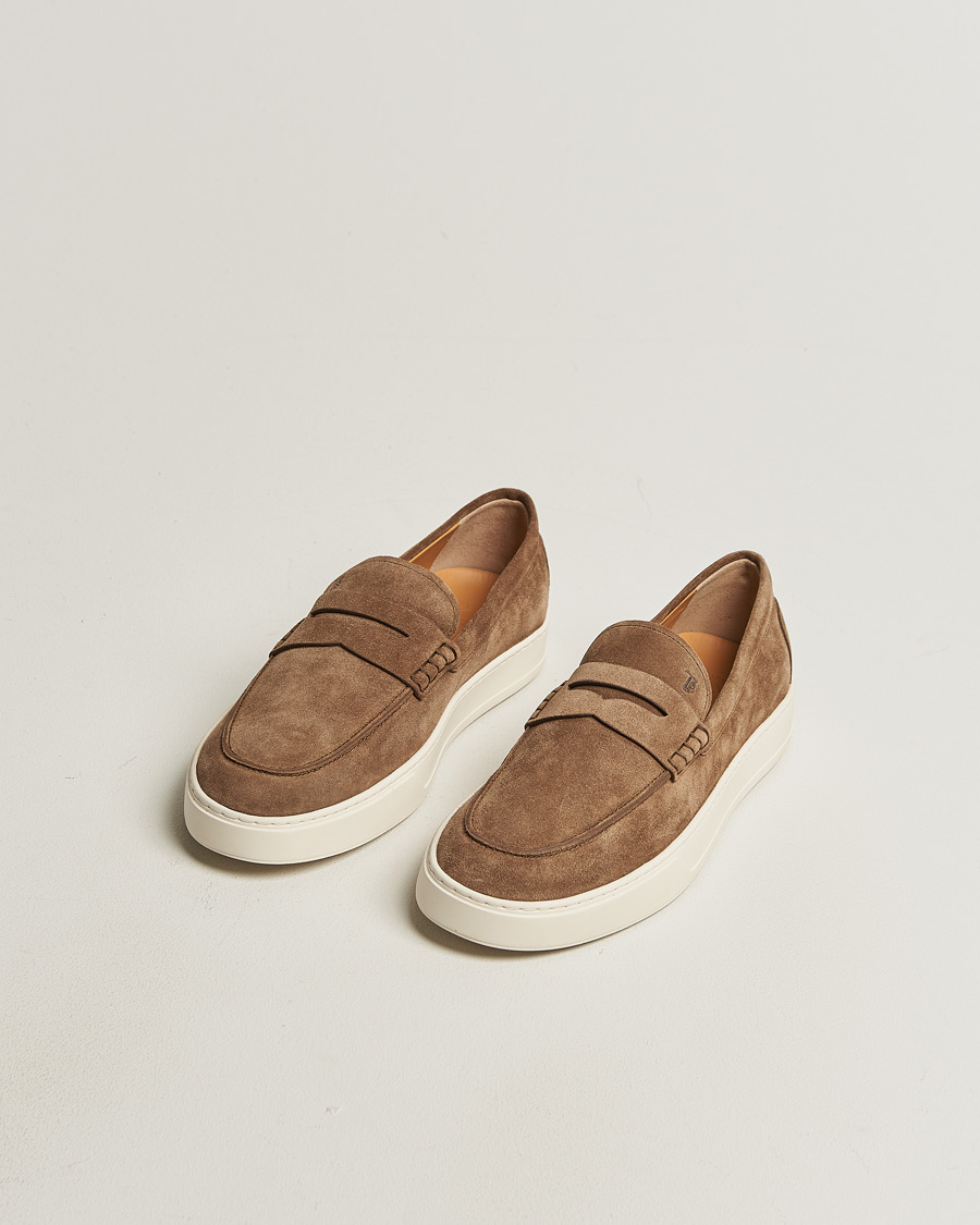 Homme | Pre-owned Chaussures | Pre-owned | Tod's Cassetta Loafer Brown Suede UK10 - EU44,5