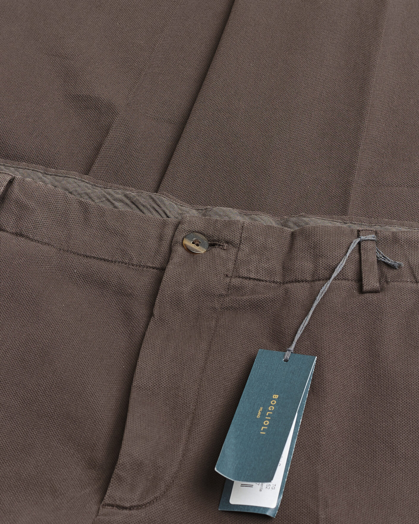 Homme | Pre-owned Pantalons | Pre-owned | Boglioli Regular Fit Cotton Chinos Brown 52