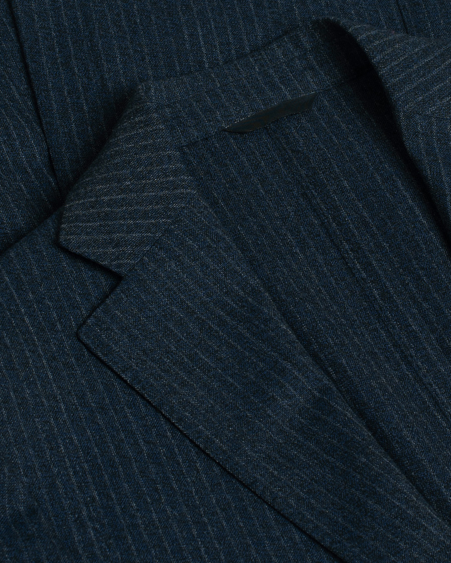 Homme | Blazers | Pre-owned | Eidos Napoli 3-Piece Pinstripe Suit Wool Navy 48