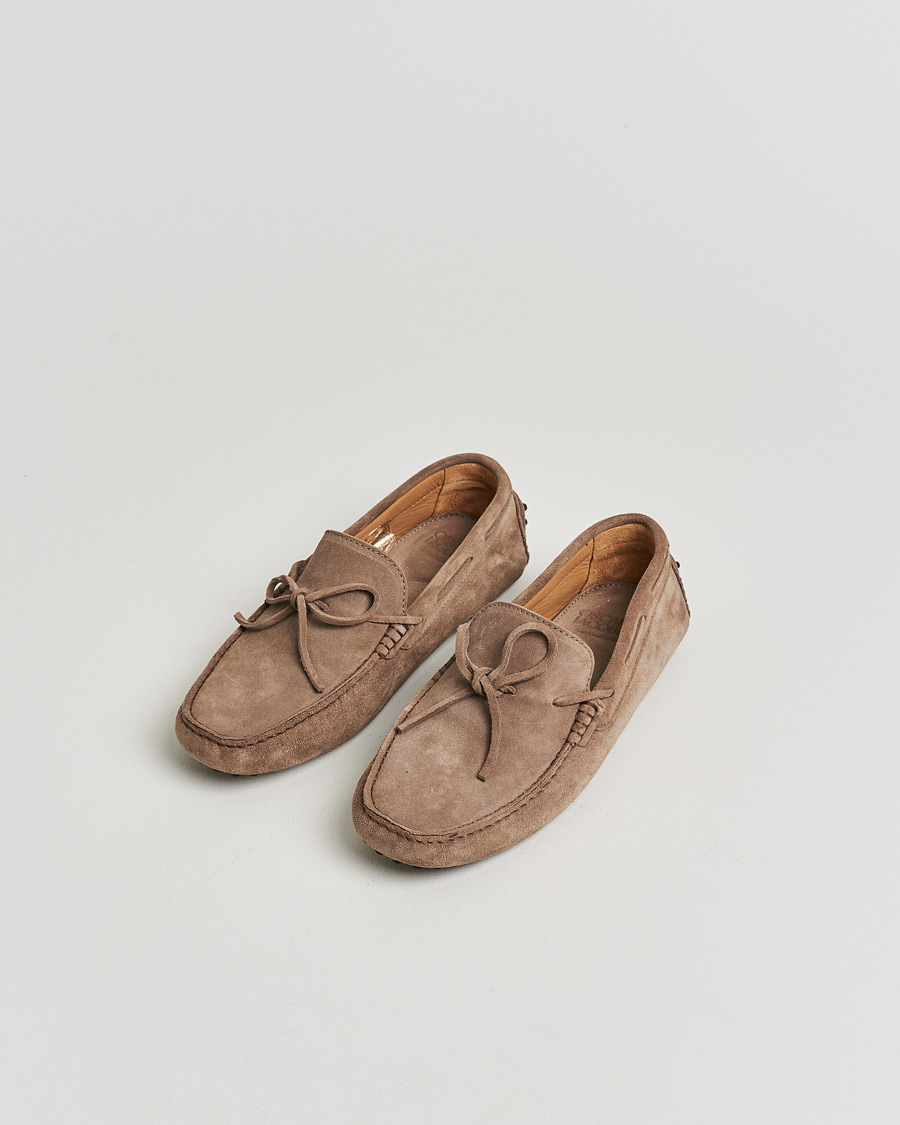 Homme | Oscar Jacobson Driving Shoe Suede Grey | Pre-owned | Oscar Jacobson Driving Shoe Suede Grey