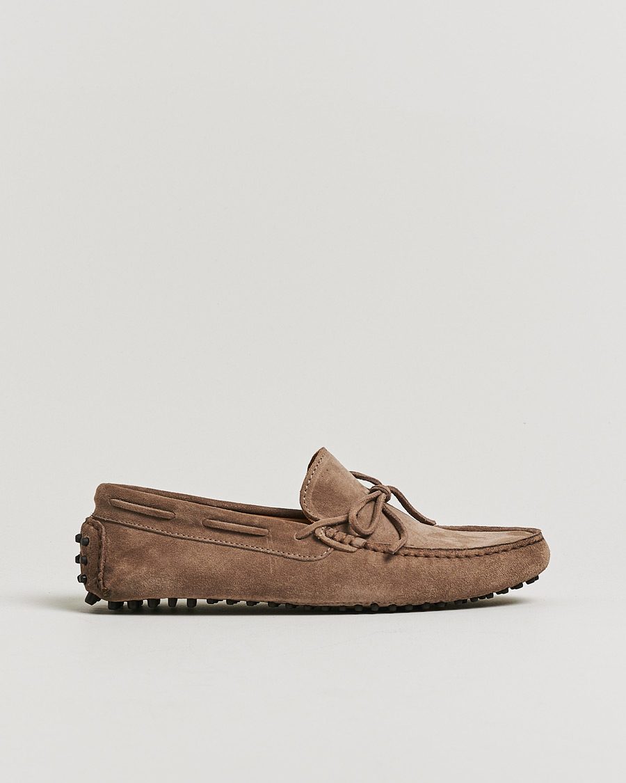 Homme | Oscar Jacobson Driving Shoe Suede Grey | Pre-owned | Oscar Jacobson Driving Shoe Suede Grey