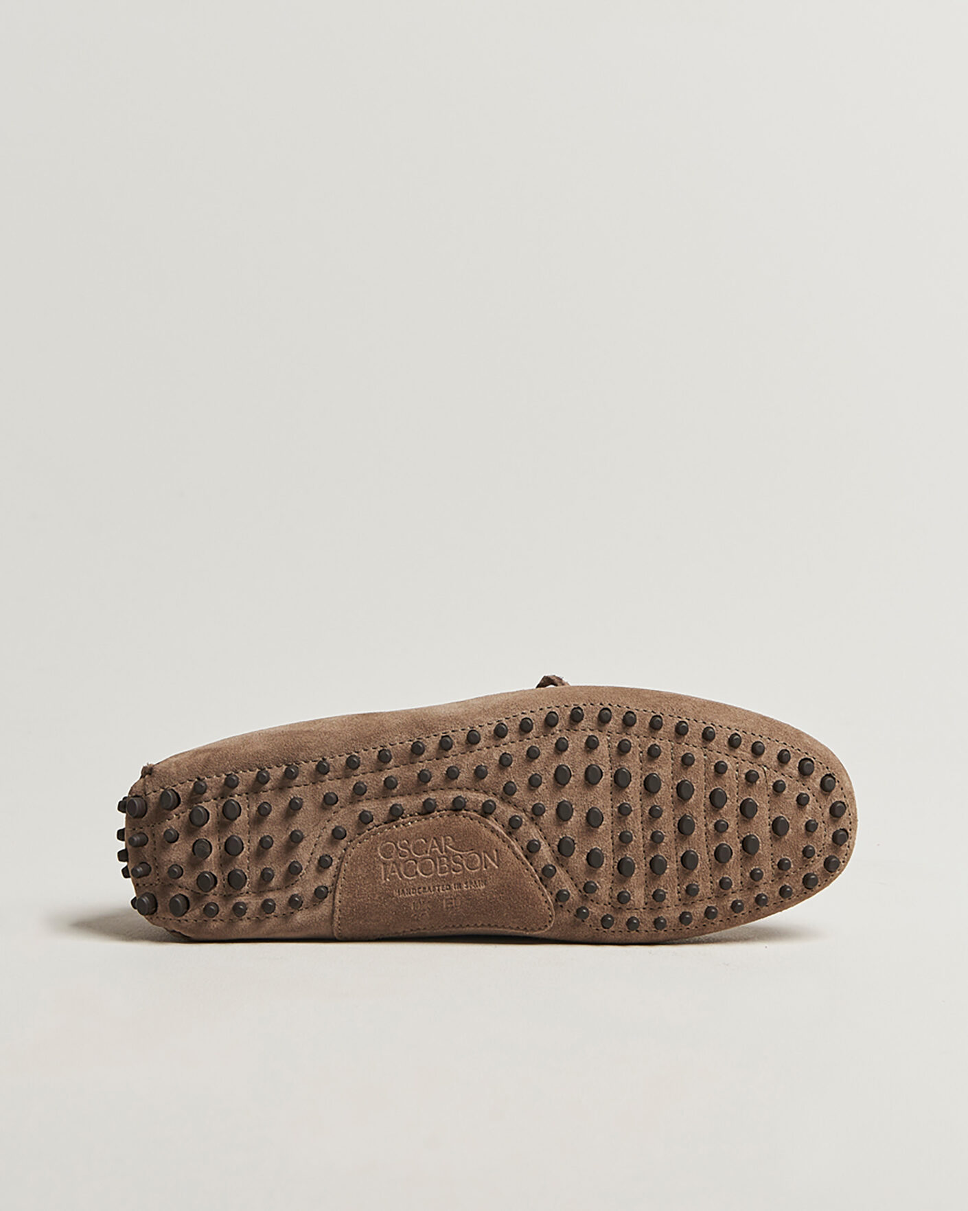 Heren | Pre-owned Schoenen | Pre-owned | Oscar Jacobson Driving Shoe Suede Taupe 44