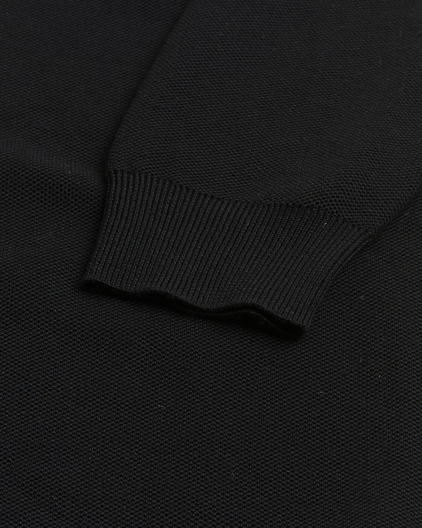 Heren | Pre-owned Truien | Pre-owned | Ralph Lauren Purple Label Wool Pique Half Zip Polo Black L