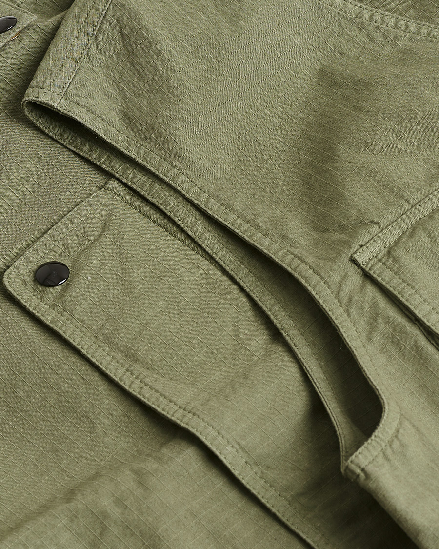 Heren | Pre-owned Jassen | Pre-owned | Drake's Ripstop Utility Cotton Vest Green UK36 - EU46