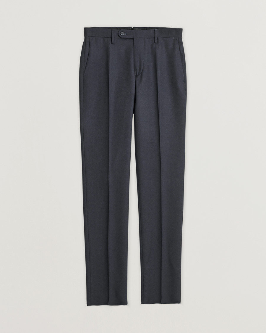 Heren | Pre-owned Broeken | Pre-owned | Slowear Tekno Sartorial Flannel Trousers Navy 44