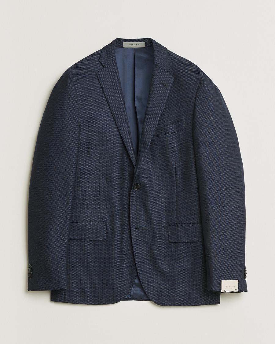Heren | Pre-owned Blazers | Pre-owned | Corneliani Wool & Cashmere Blazer Navy 48