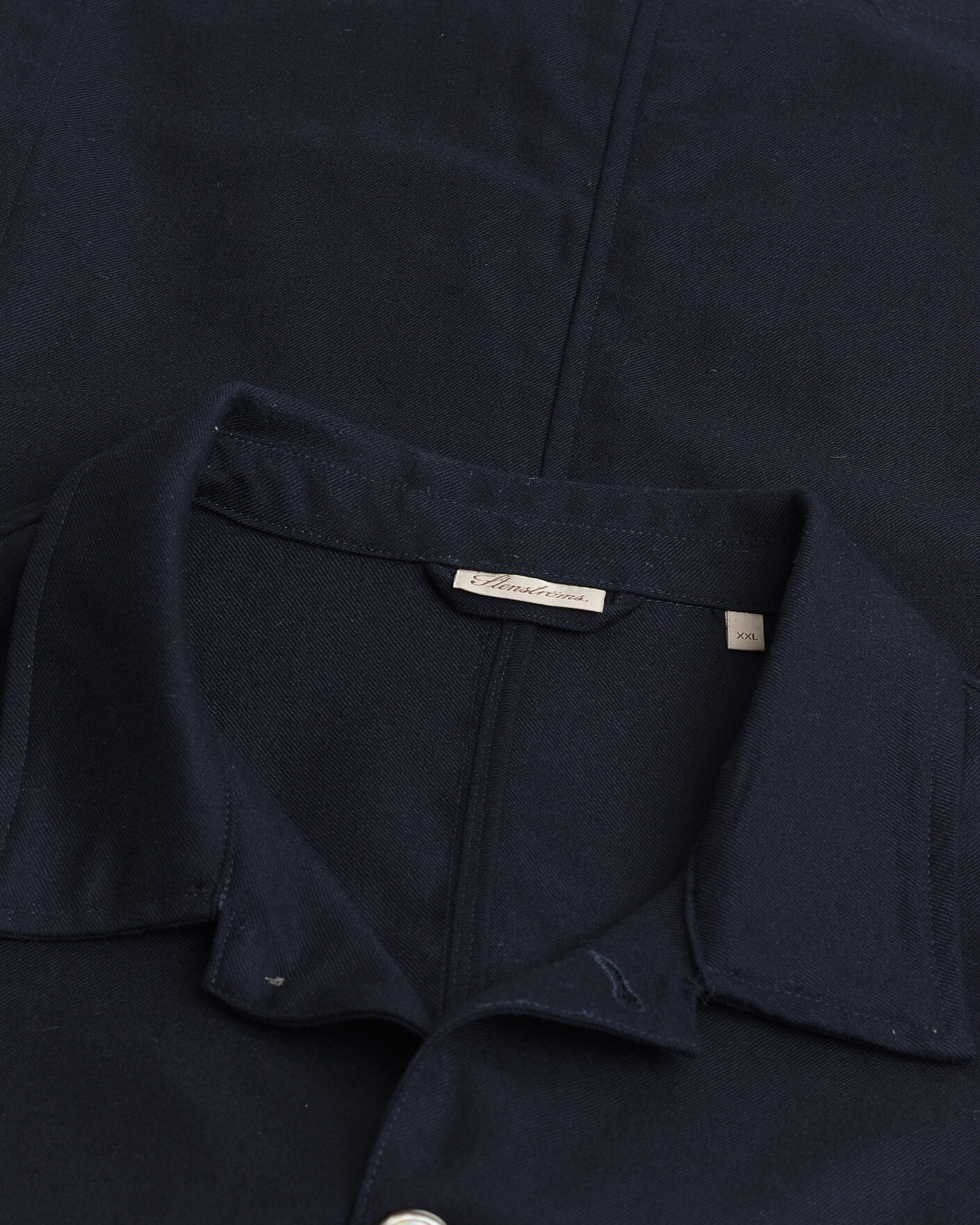 Homme | Pre-owned Chemises | Pre-owned | Stenströms Wool Overshirt Navy XXL