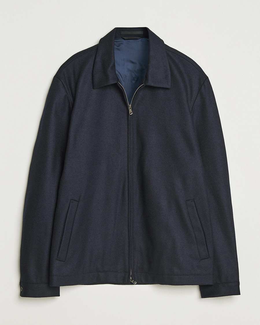 Homme | Pre-owned Manteaux Et Vestes | Pre-owned | Sunspel Boiled Wool Jersey Jacket Navy M