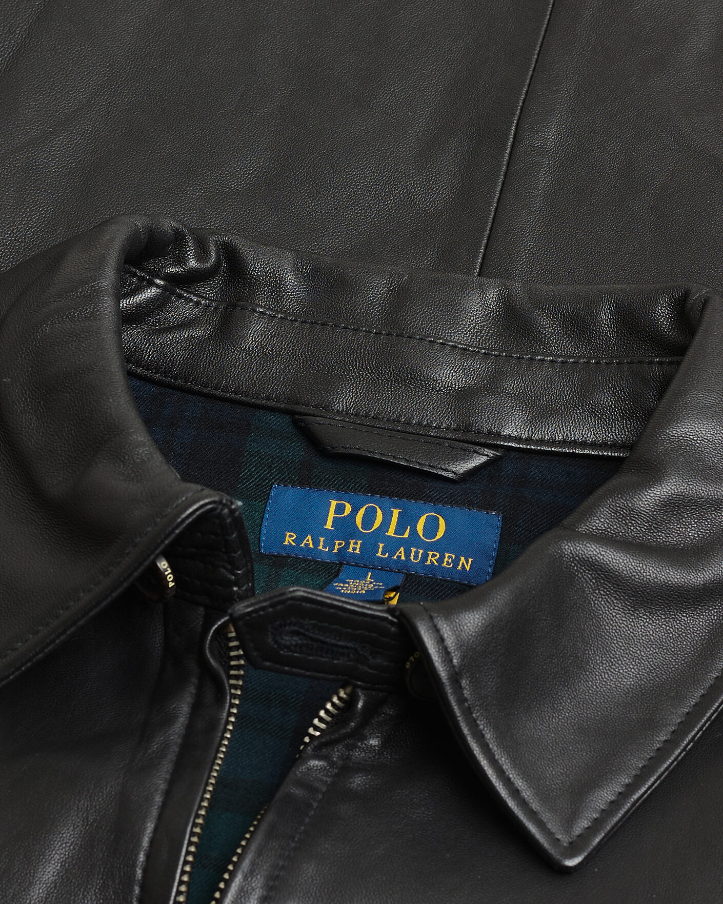 Homme | Pre-owned Manteaux Et Vestes | Pre-owned | Polo Ralph Lauren Maxwell Windbreaker Leather Jacket Polo Black L