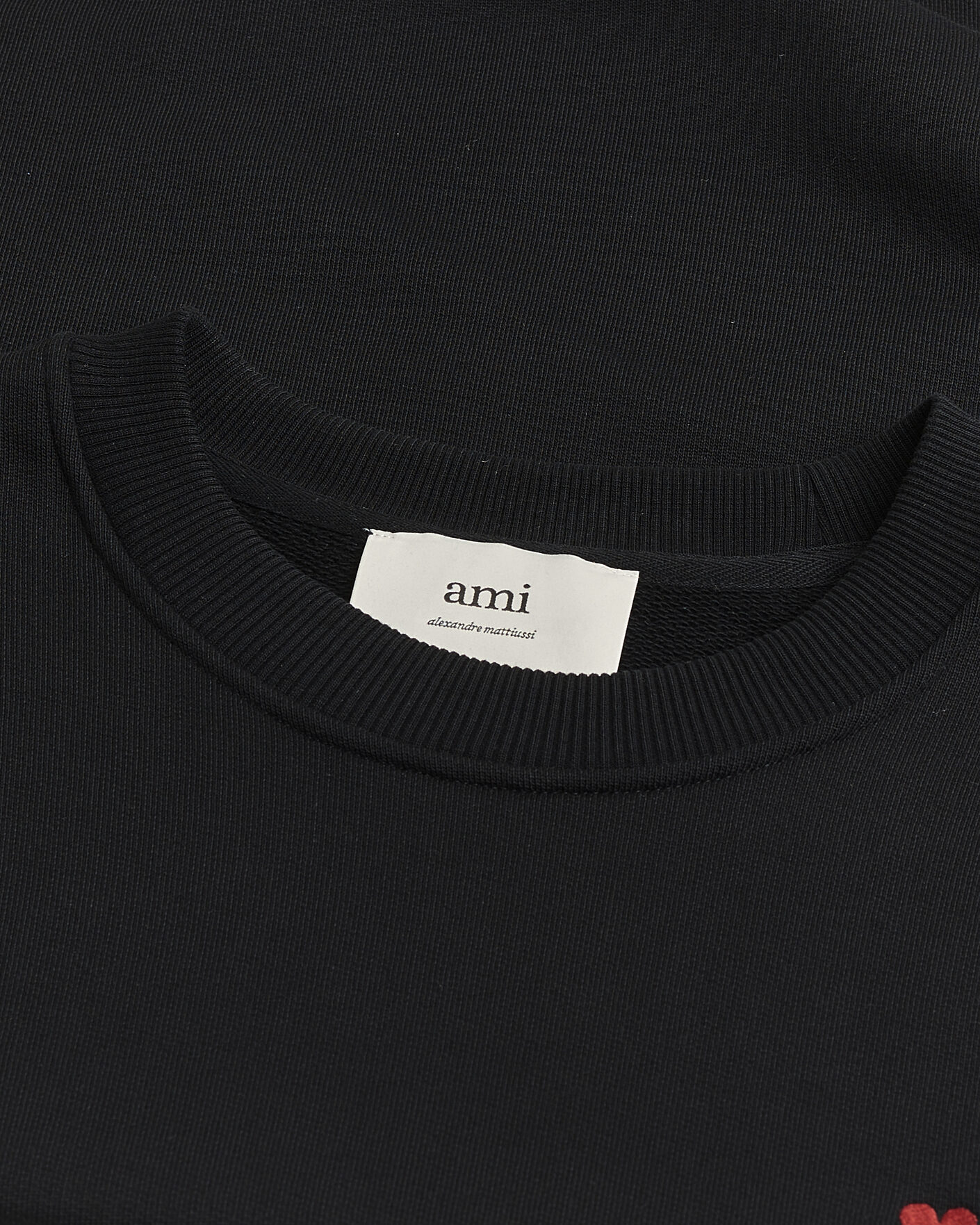 Homme | Pre-owned Pulls Et Tricots | Pre-owned | AMI Heart Logo Sweatshirt Black M