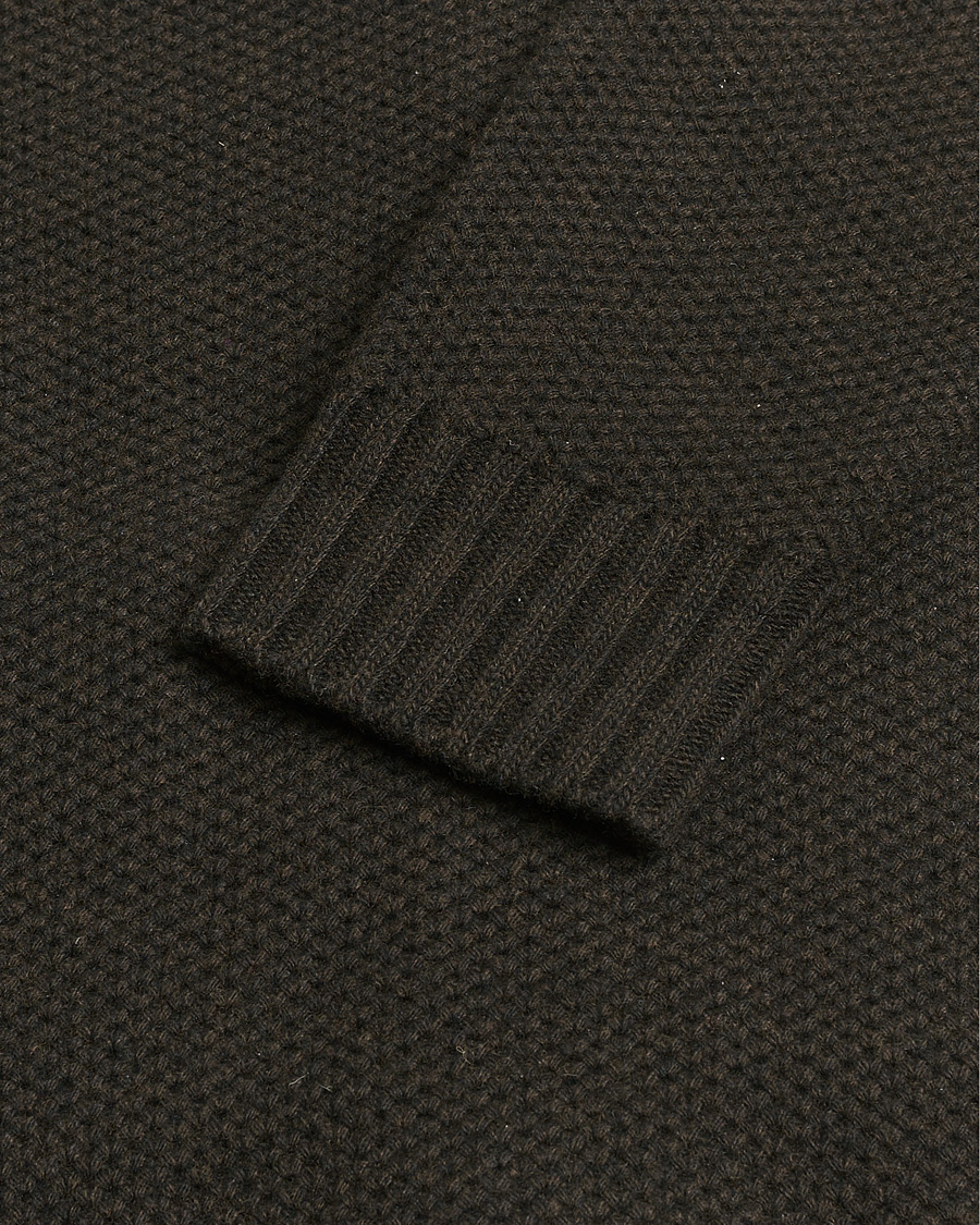 Homme | Pre-owned Pulls Et Tricots | Pre-owned | Morgano Heavy Knitted Wool/Cashmere Cardigan Dark Brown M