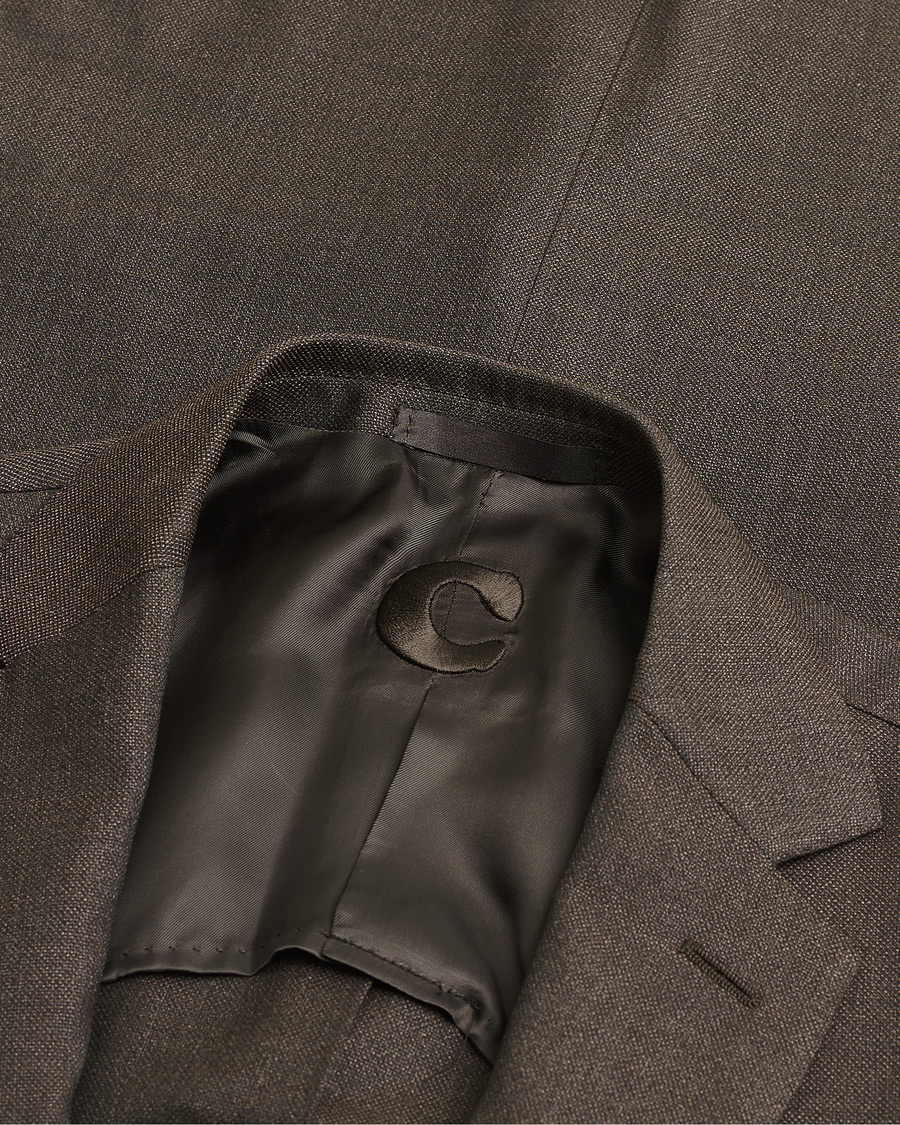 Homme | Caruso Wool & Cashmere Suit Brown 48 | Pre-owned | Caruso Wool & Cashmere Suit Brown 48