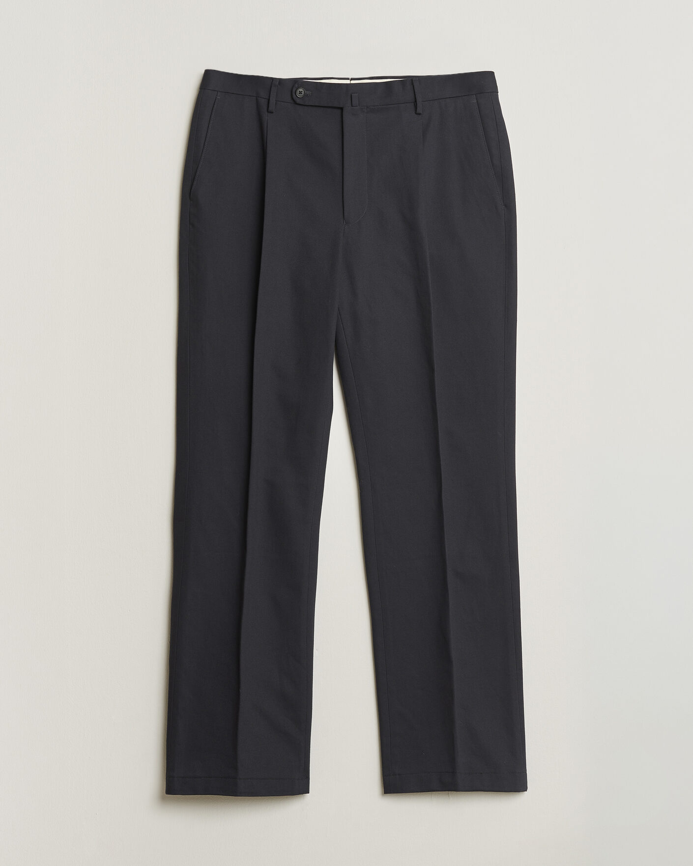 Heren | Pre-owned Broeken | Pre-owned | Rubato High Waist Cotton Chino Navy 52