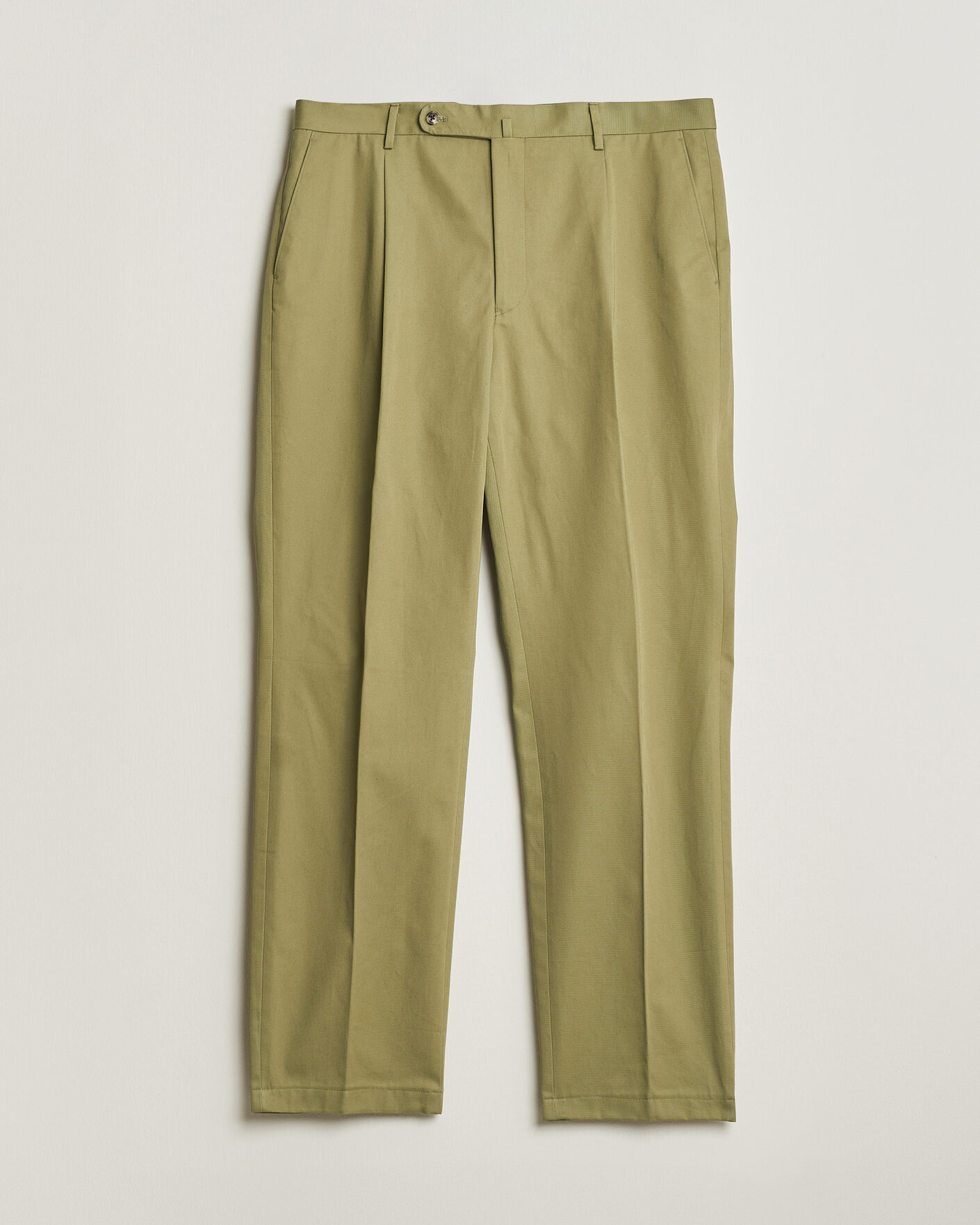 Heren | Pre-owned Broeken | Pre-owned | Rubato High Waist Cotton Chino Green 52