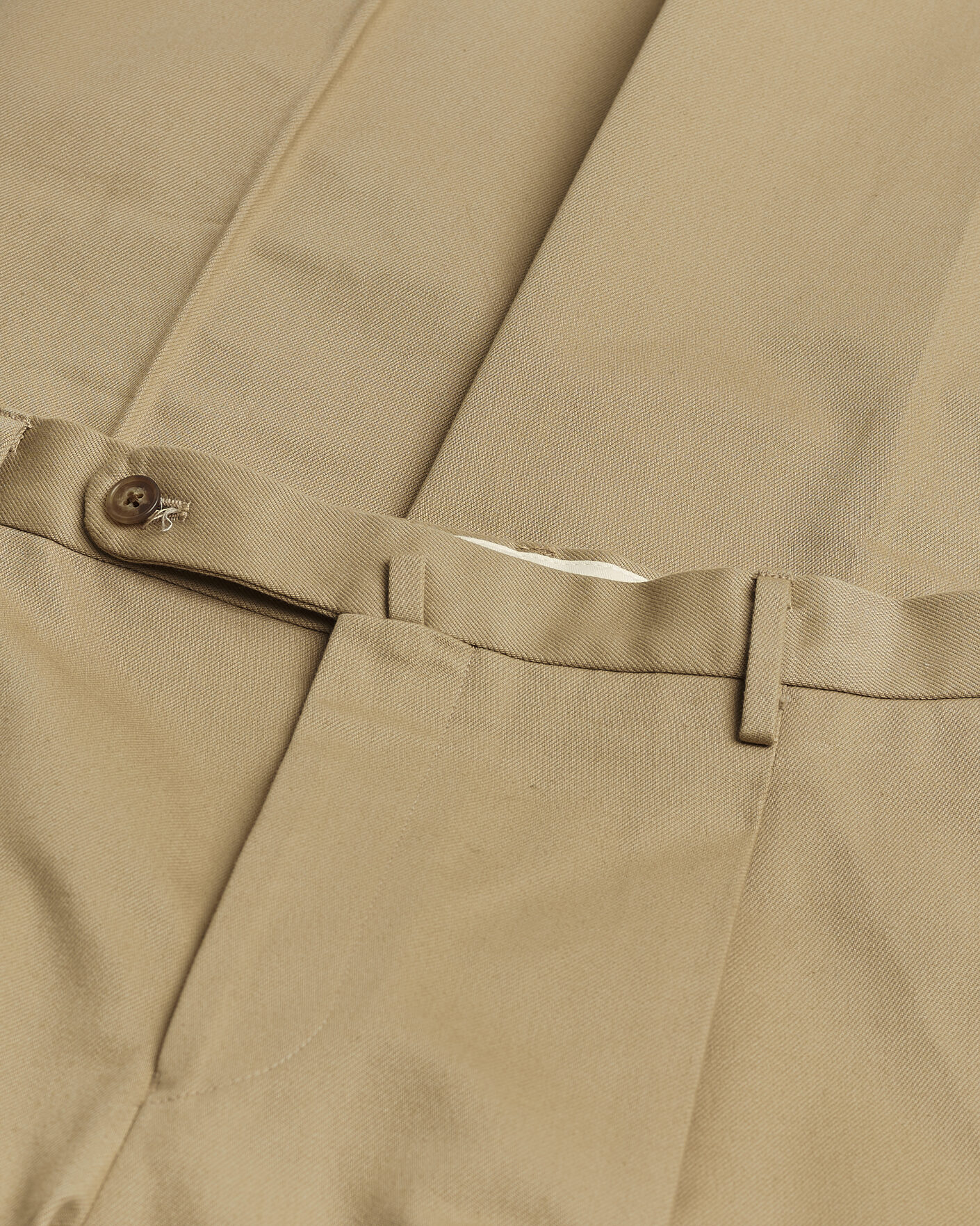 Homme | Rubato High Waist Cotton Chino Beige 52 | Pre-owned | Rubato High Waist Cotton Chino Beige 52