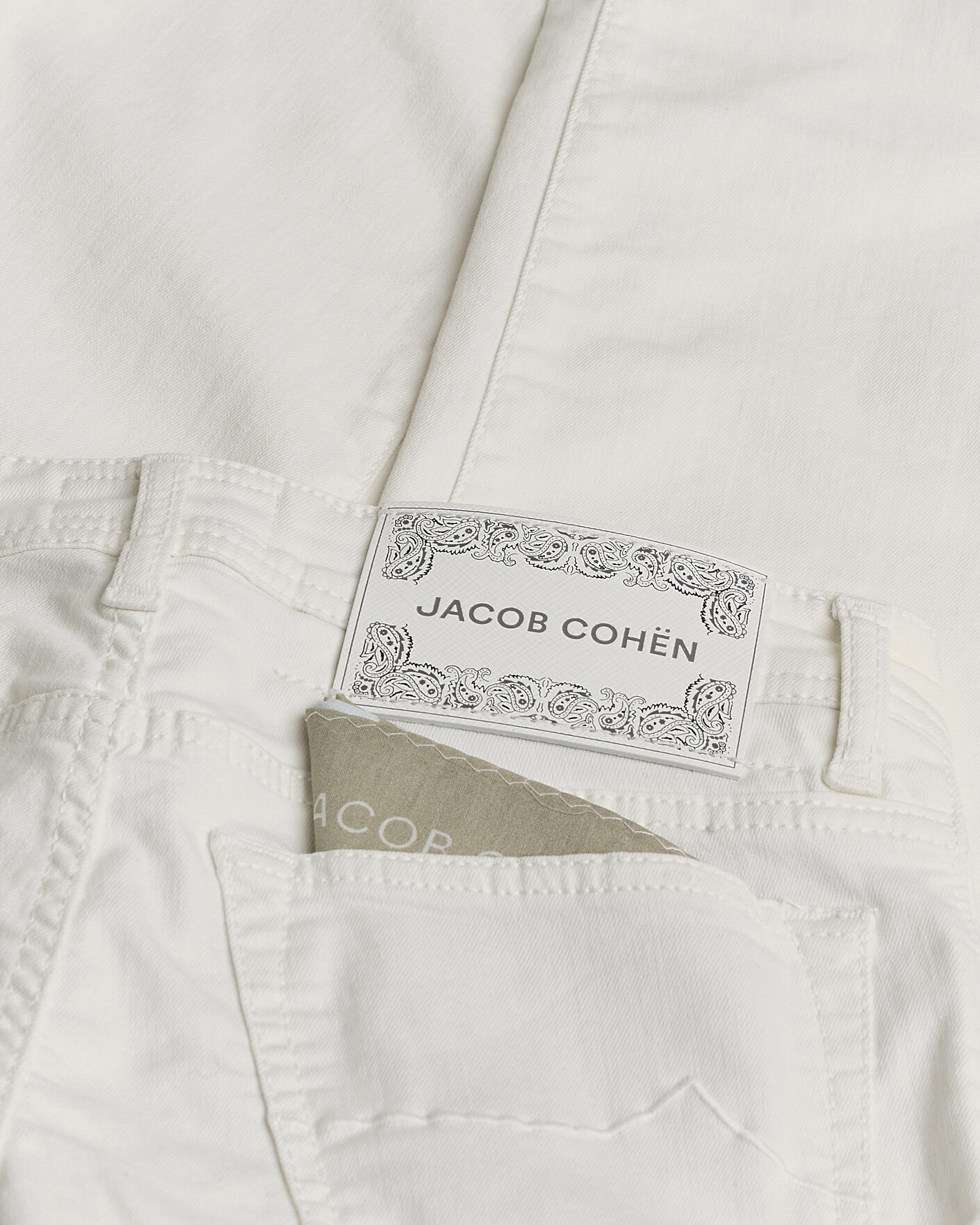 Homme | Pre-owned Jeans | Pre-owned | Jacob Cohën Bard Slim Fit Bull Stretch Jeans White W30