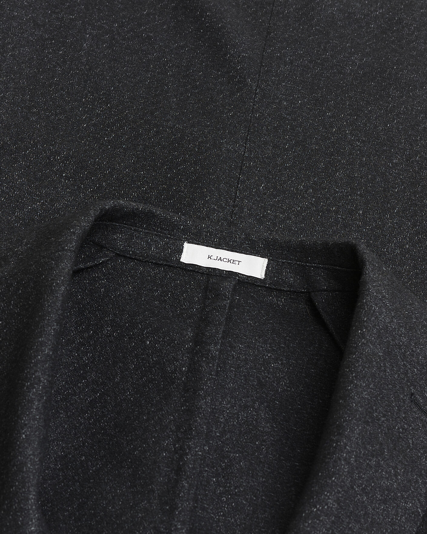 Heren | Pre-owned Blazers | Pre-owned | Boglioli K Jacket Flannel Wool Blazer Charcoal 50