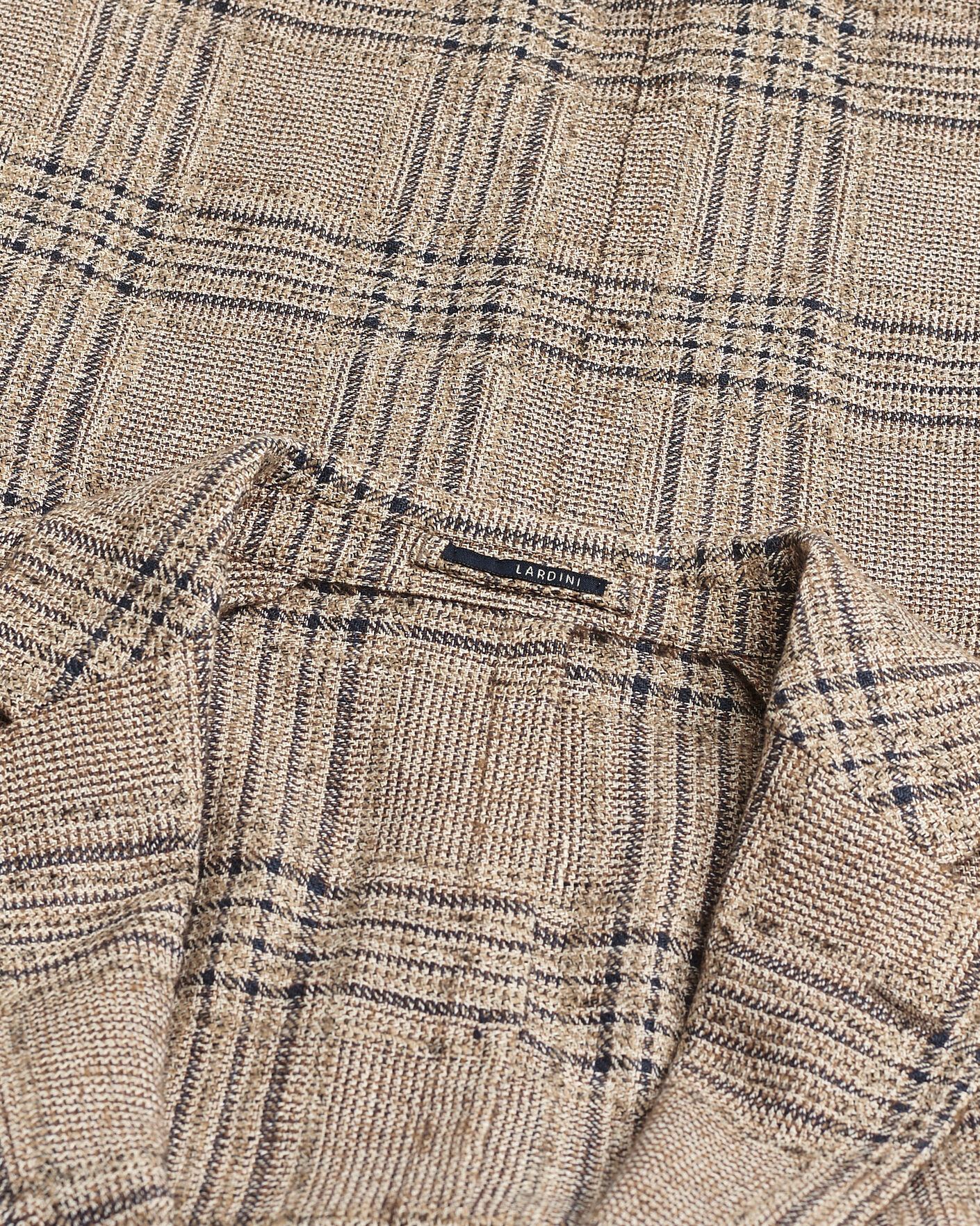 Homme | Pre-owned Blazers | Pre-owned | Lardini Silk Blend Checked Blazer Brown 54