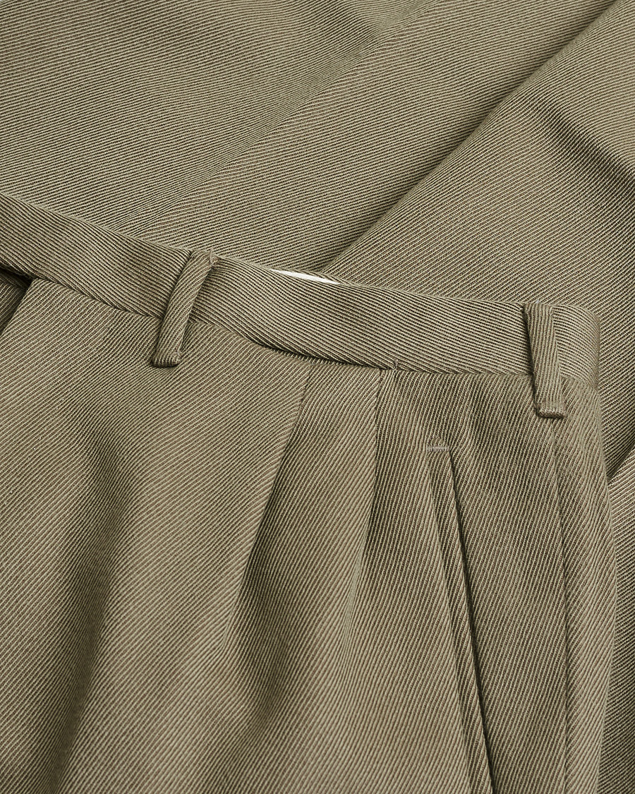 Homme | Pre-owned Pantalons | Pre-owned | Rota Pantaloni Twill Cotton Trousers Moss Green 50