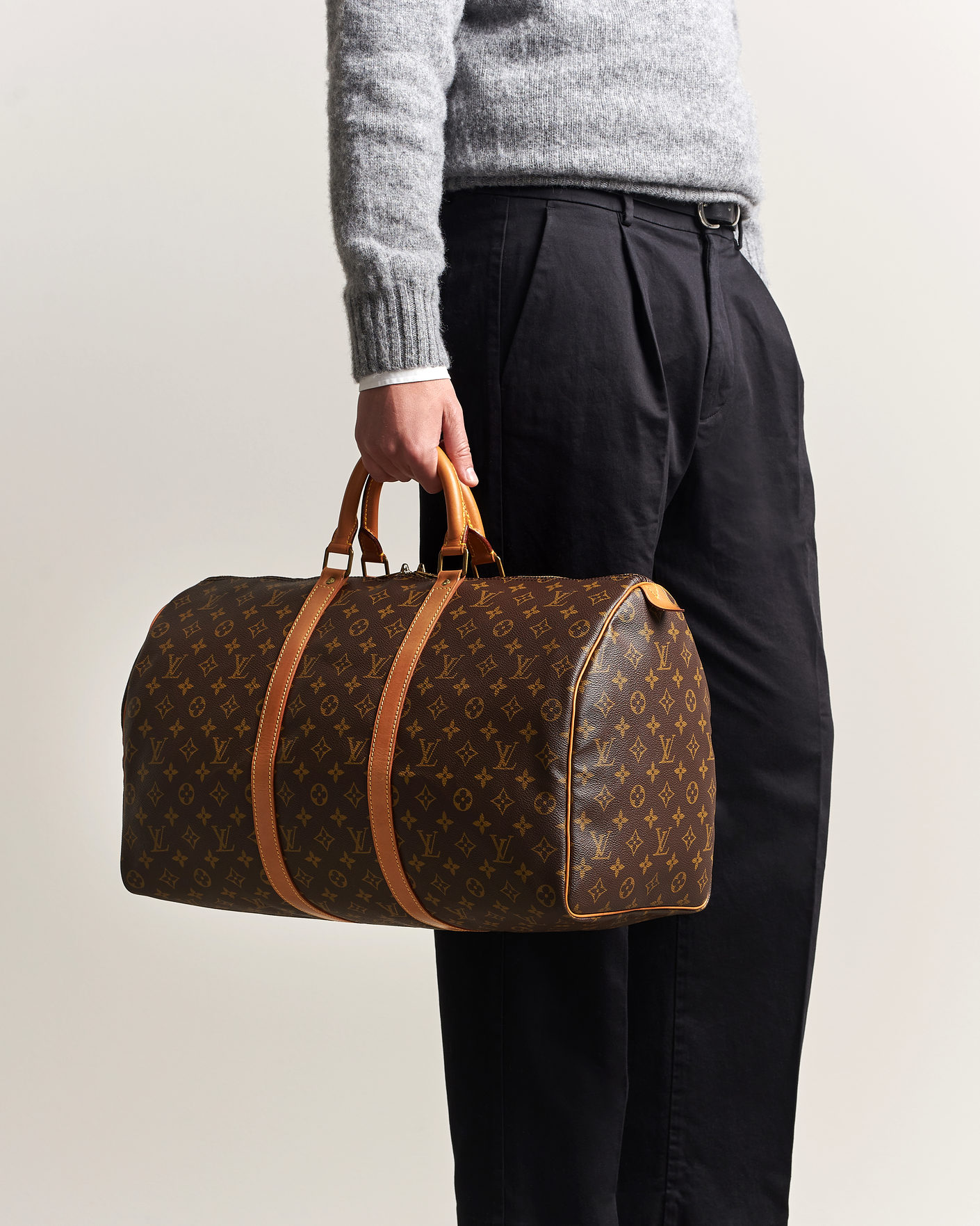 Homme | Pre-Owned & Vintage Bags | Louis Vuitton Pre-Owned | Keepall 50 Monogram