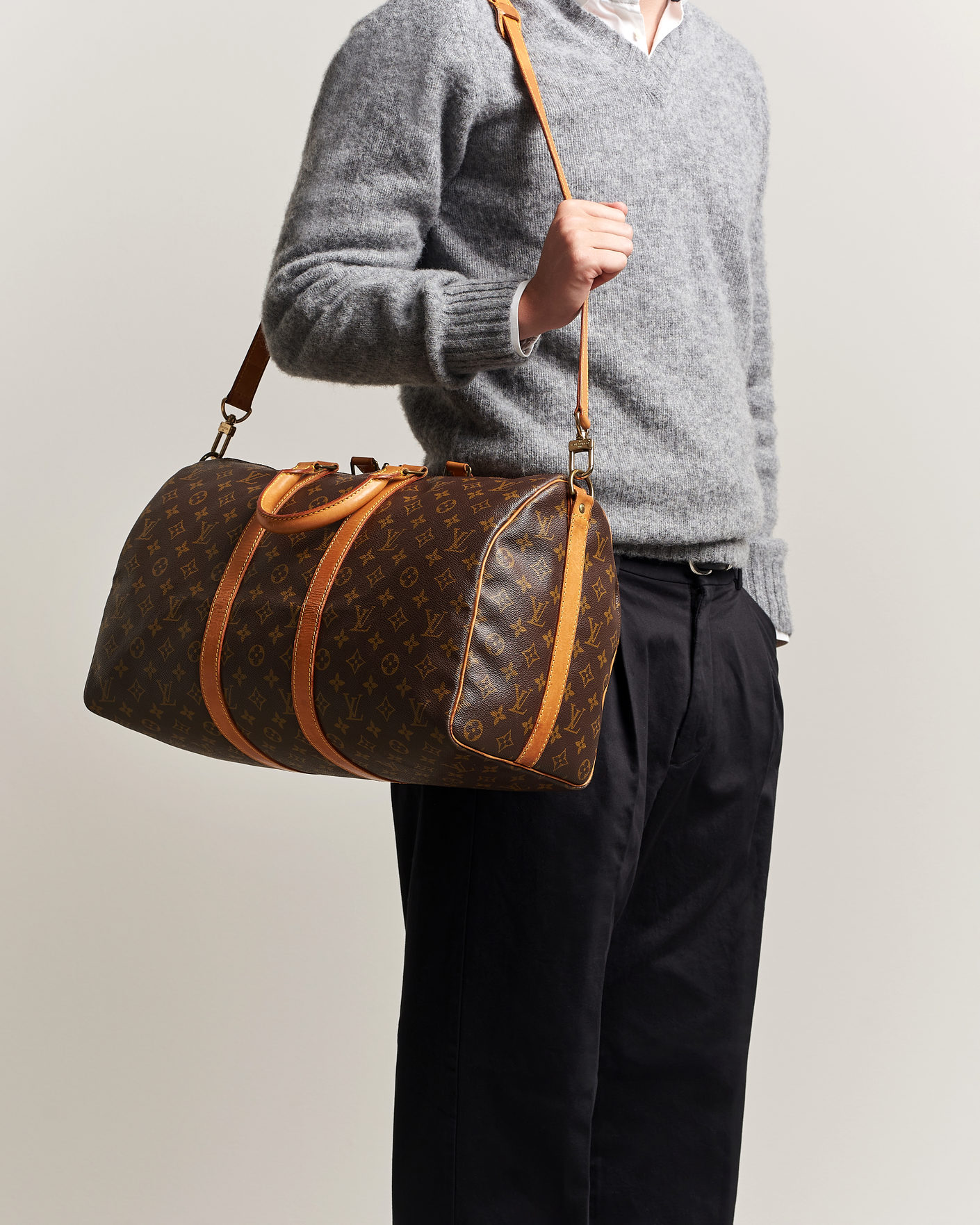 Heren | Pre-Owned & Vintage Bags | Louis Vuitton Pre-Owned | Keepall 45 Bandouliére Monogram