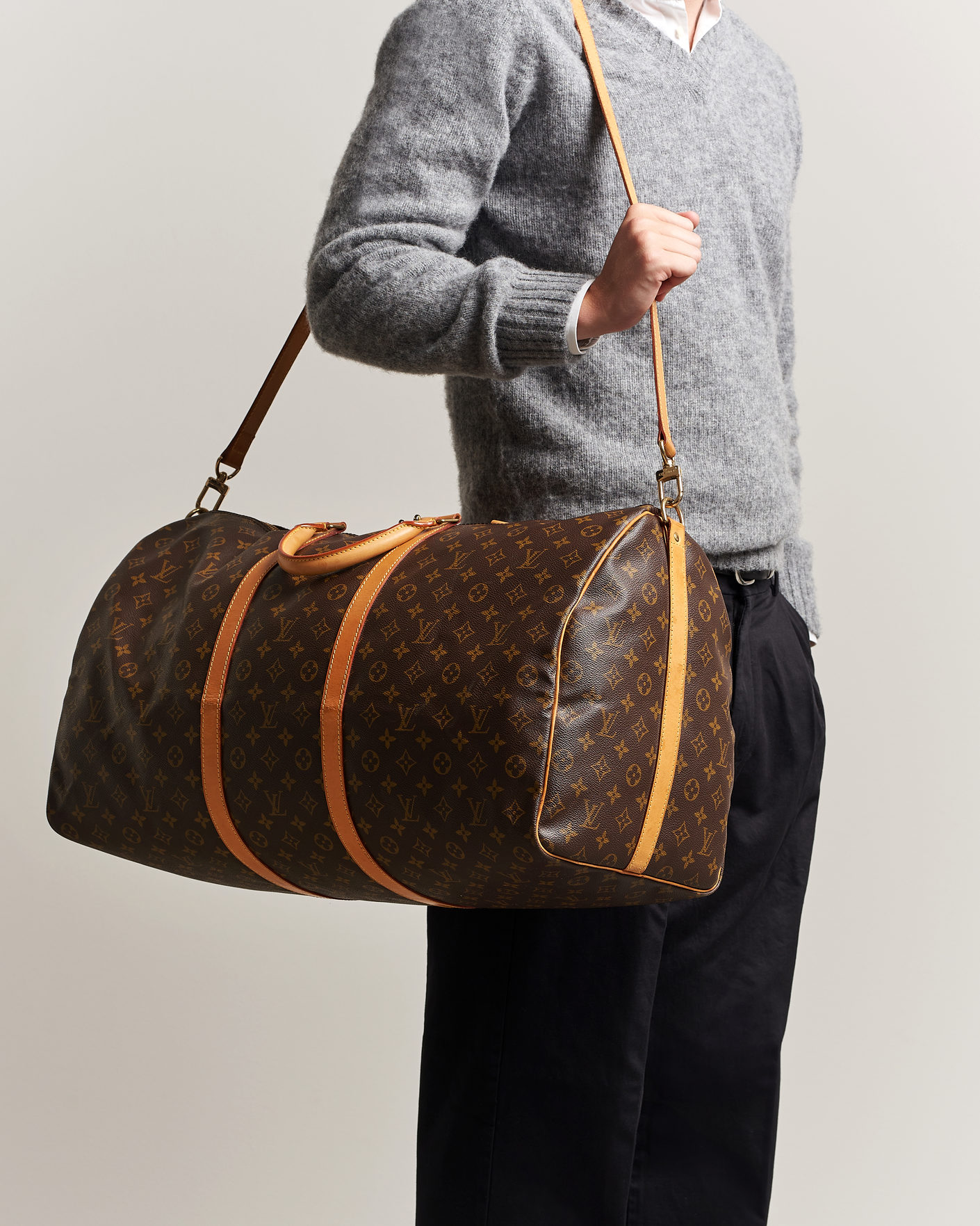 Heren | Pre-Owned & Vintage Bags | Louis Vuitton Pre-Owned | Keepall Bandouliére 60 Monogram